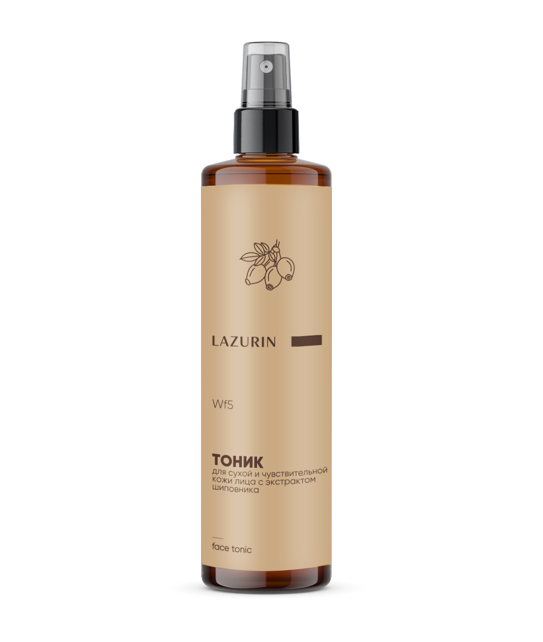 Тоник для сухой и чувствительной кожи лица с экстрактом шиповника
